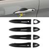 8pcs Exterior Door Handle Cover Trim Carbon Fiber Pattern With Holes Replacement for Giulia 2017‑2020