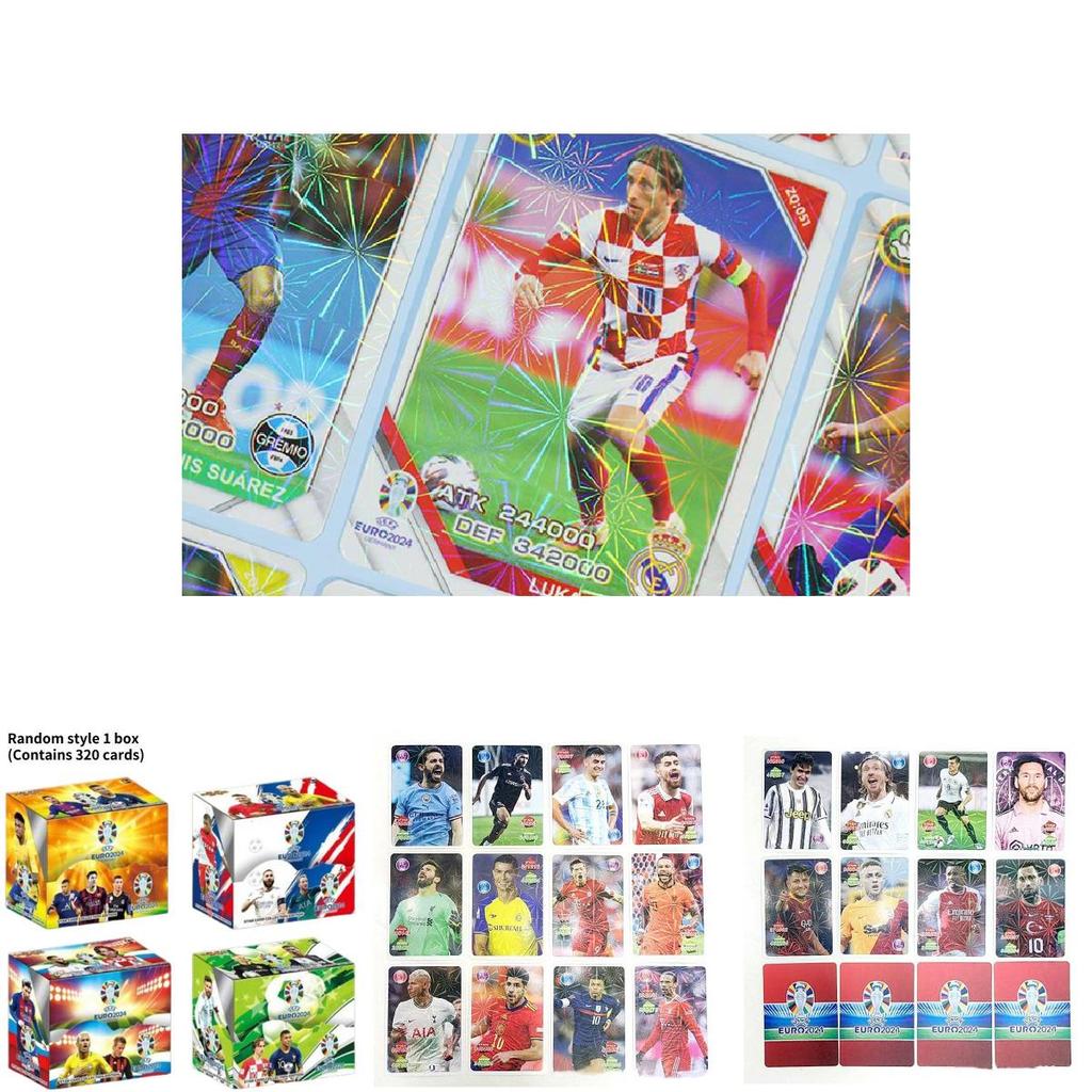 Elite Football Star Cards European Cup Messi Ronaldo Neymar Collectible Card Collection
