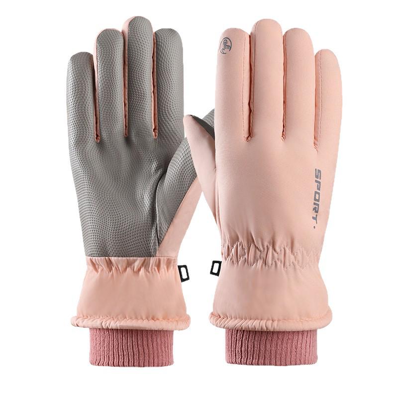 Men's Waterproof Winter Motorcycle Gloves: Thick, Warm, Velvet-Lined for Outdoor Skiing
