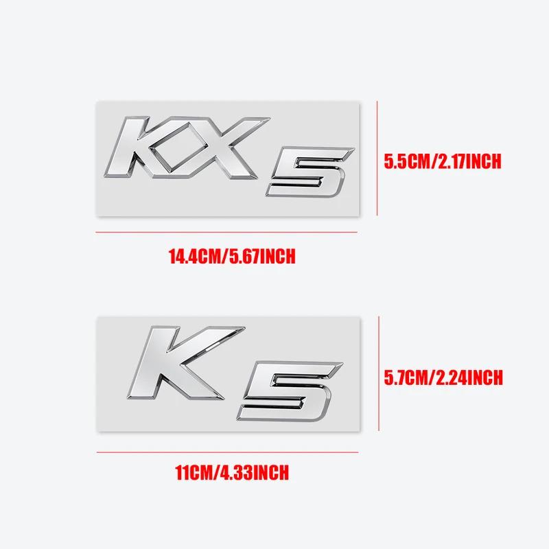 FAIG8 3D ABS K3 K4 K5 KX5 Letter Badge Car Tail Emblem Decal Rear Trunk Decor Sticker For KIA Ceed Soul Sorento Rio Sportage Picanto