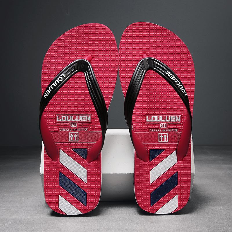 Letní módní žabky pánské venkovní plážové cool pantofle pánské štípací ležérní protiskluzové pantofle