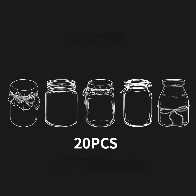 Dried Flower Bookmark Set Handmade Diy Material Embossed Transparent Bottle Specimen Spring Memorial Gift Creative Handmade Bookmark for Students