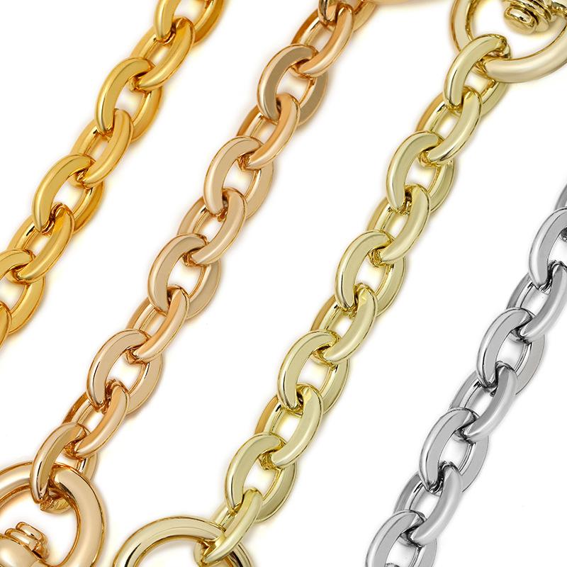 Pure Copper O-Shaped Chain Bag Extension & Decorative Pendant Accessory