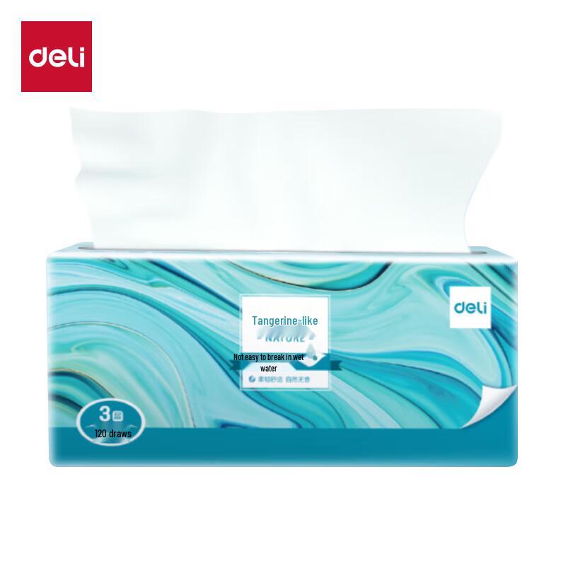 Deli Juran MR3120-04 3-Ply Facial Tissues