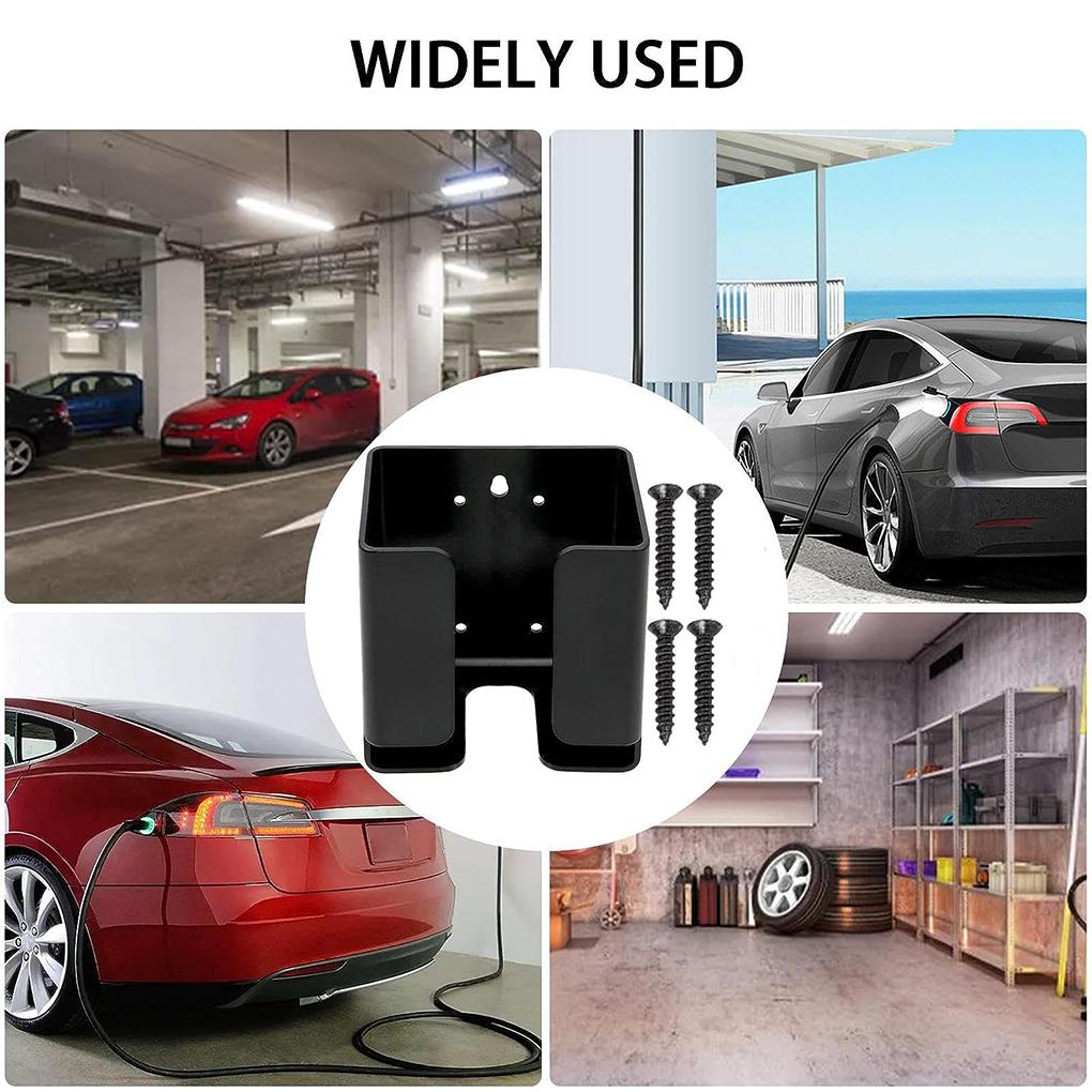 Schwarz Fahrzeug Stecker Holster Box Halter Halter Lade Box Halter EV Kabel Box Mit Schrauben Sicher