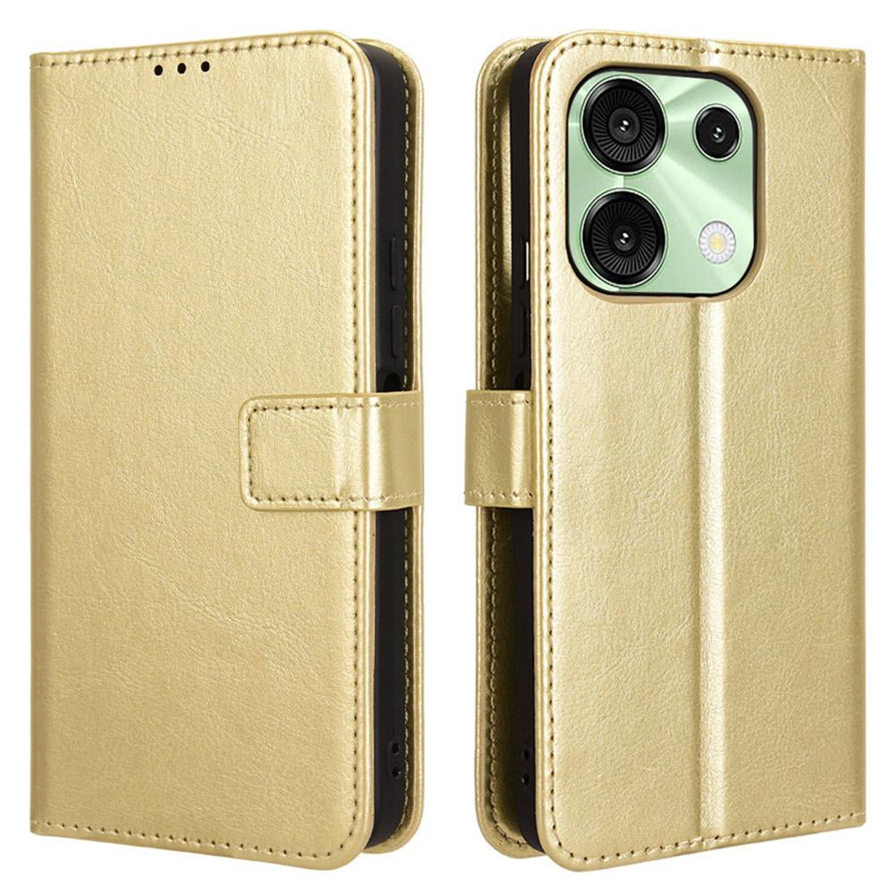 

Для Umidigi G9 5G/G9A 4G/G9C 4G/G9T 4G/Note 90C/Note 90A/Note 90 Чохол Текстура Crazy Horse Шкіра PU Чохол-гаманець для телефону Gold