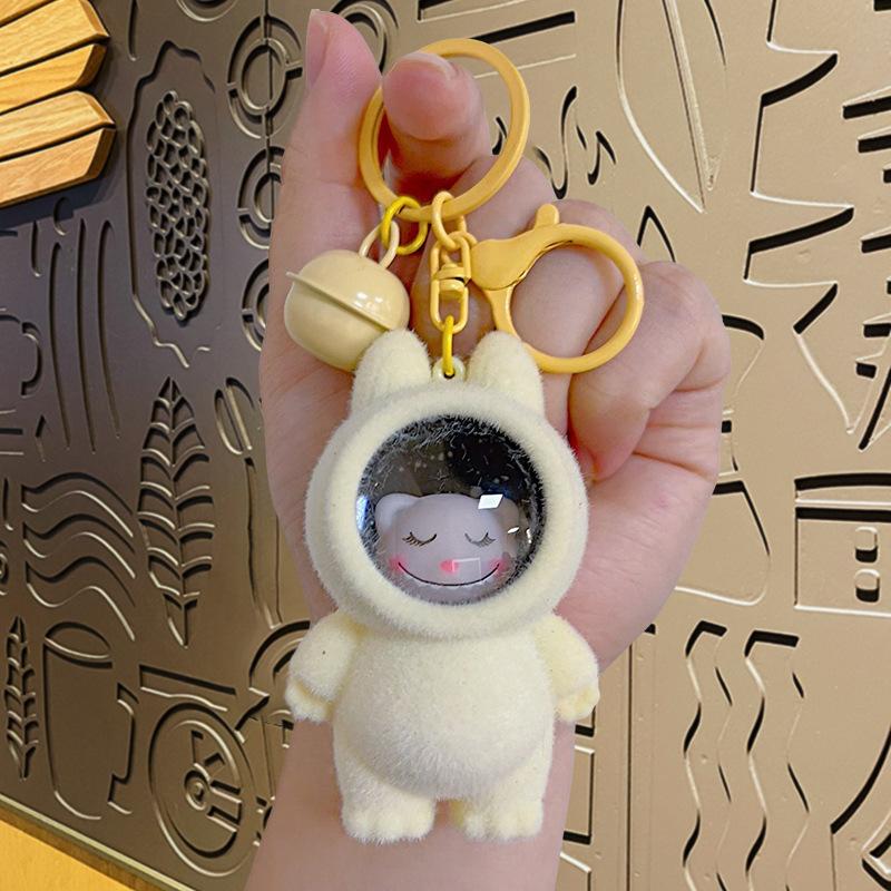 

2025 Новий Світний Звук LABUBU Брелок Зоряне Небо Астронавт Ведмідь Креативні Підвіски Аксесуари для Сумок жовтий