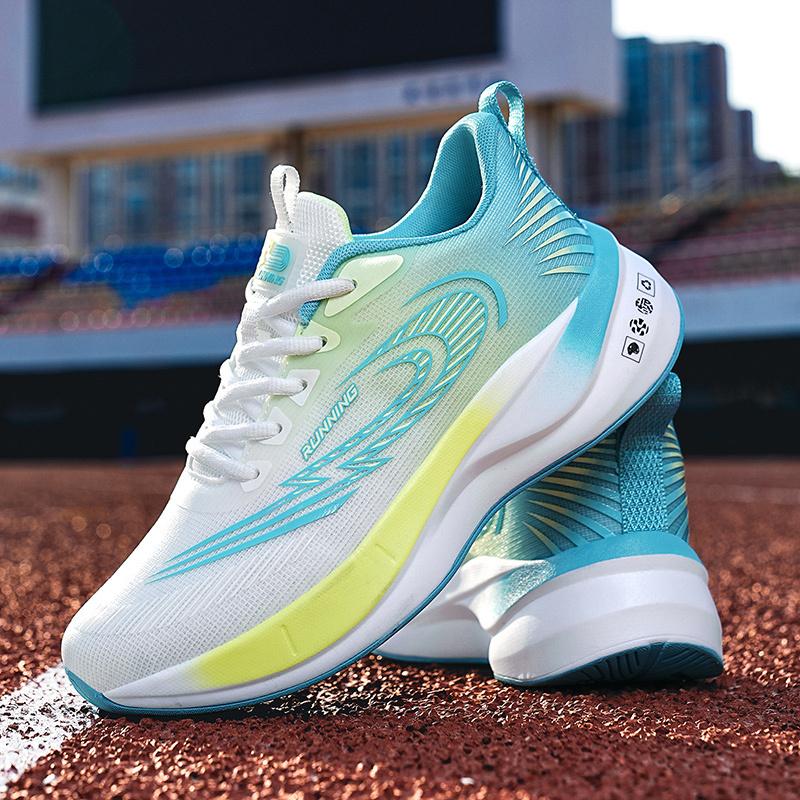 Summer Running Shoes For Men Breathable Rebound Casual Sneakers Men's Outdoor Non-Slip Walking Shoes Trendy Lace-Up Man Sneakers