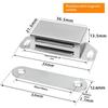 Magnetic Door Catch 10PCS Heavy Duty Stainless Steel Easy to Mount Strong Hold for Cabinet Drawer Closet Home Use