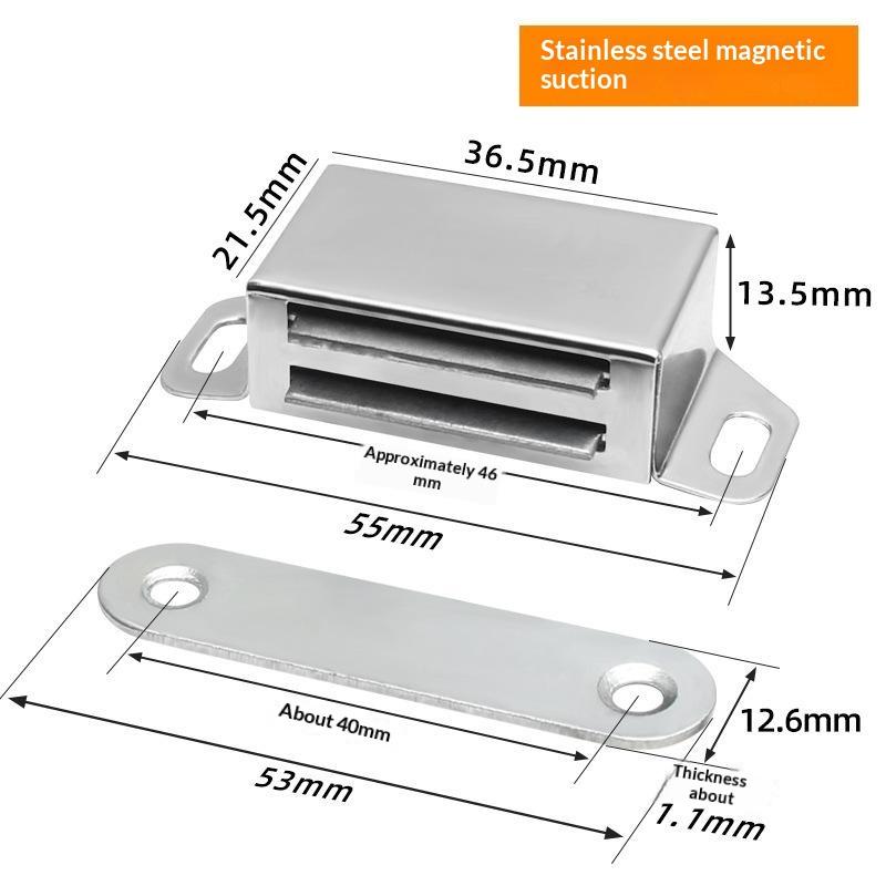 Magnetic Door Catch 10PCS Heavy Duty Stainless Steel Easy to Mount Strong Hold for Cabinet Drawer Closet Home Use