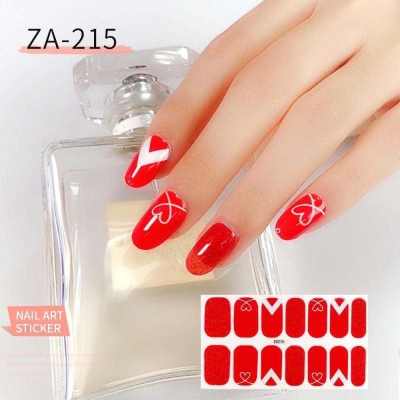 ZA Nail Sticker Full Nail Patch Nail Varnish Film Hand Nail Sticker Nail Tool Long-lasting Waterproof