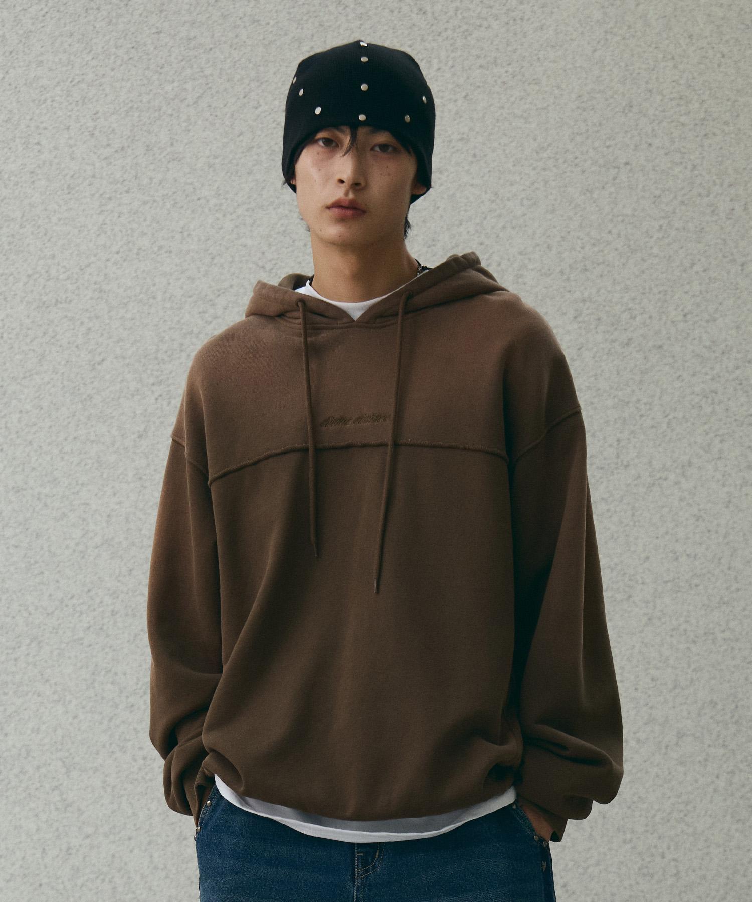 Divine Distance Cutoff Spray Hoodie [Beige] M
