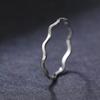 Cao Shiou Korean Fashion Wave Curvilinear Knuckle Ring for Women