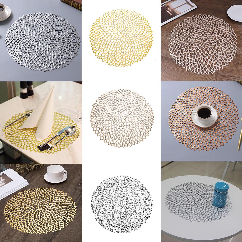 Hollow Insulation Table Mat Plastic Tbleware Pad Placemat Non-slip Coffee Tea Place Mat