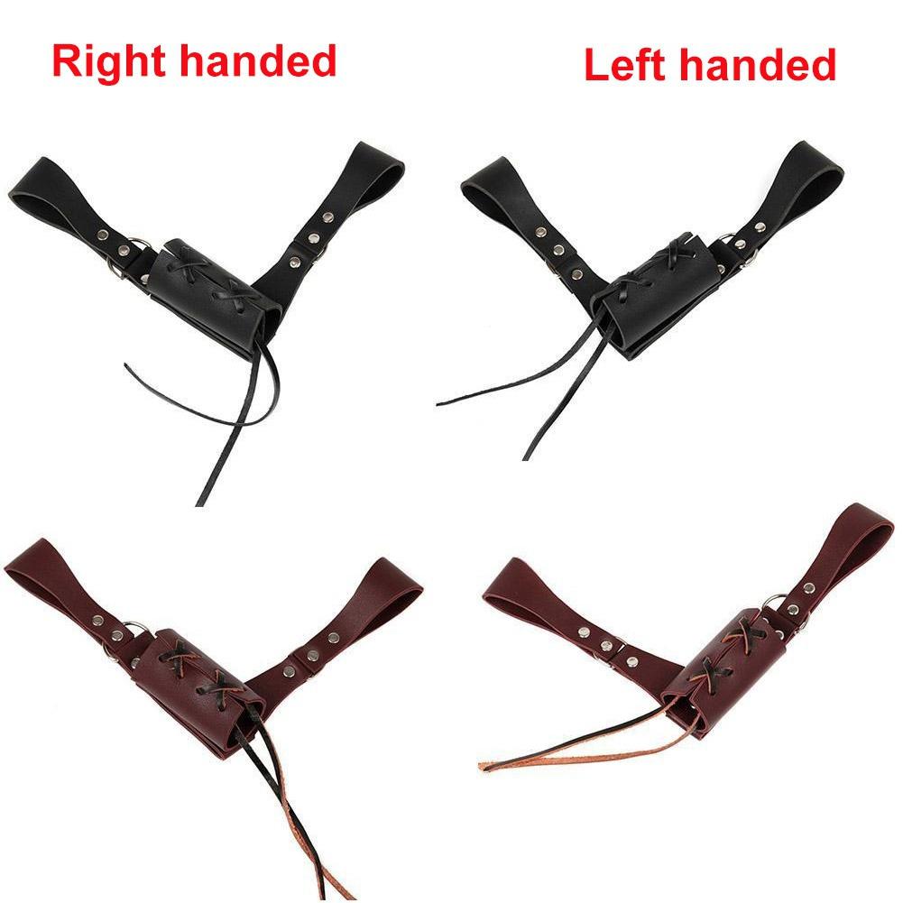 Retro Medieval Leather Sling Sword Holder Strap Belt - Warrior Back Scabbard, New