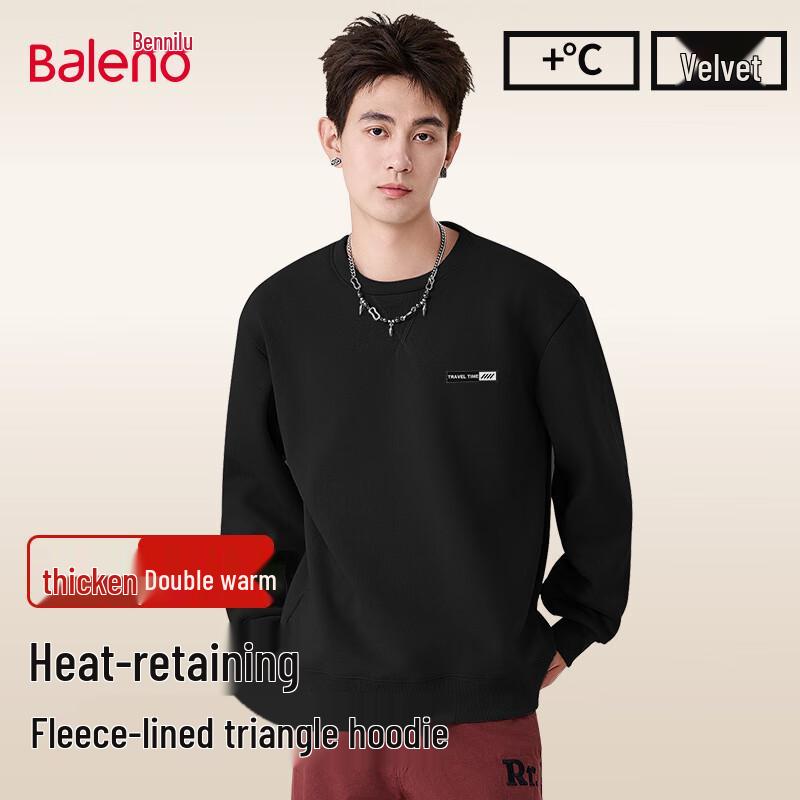 Baleno Men's Winter Aurellin Fleece Crewneck Sweatshirt