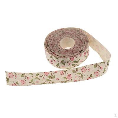 15mm Flower Ribbon Garment Tag Card Gift Embellishment Craft 5 Yards , Pink,