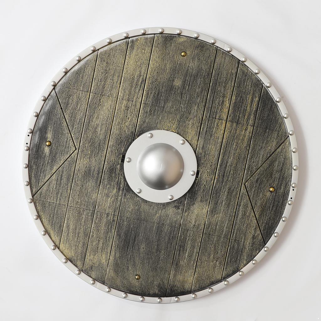1Pc Medieval Retro Vintage Roman Hero Warrior Ancient Prop Viking Shield for Halloween Stage Performance Cosplay Role Play and Photography