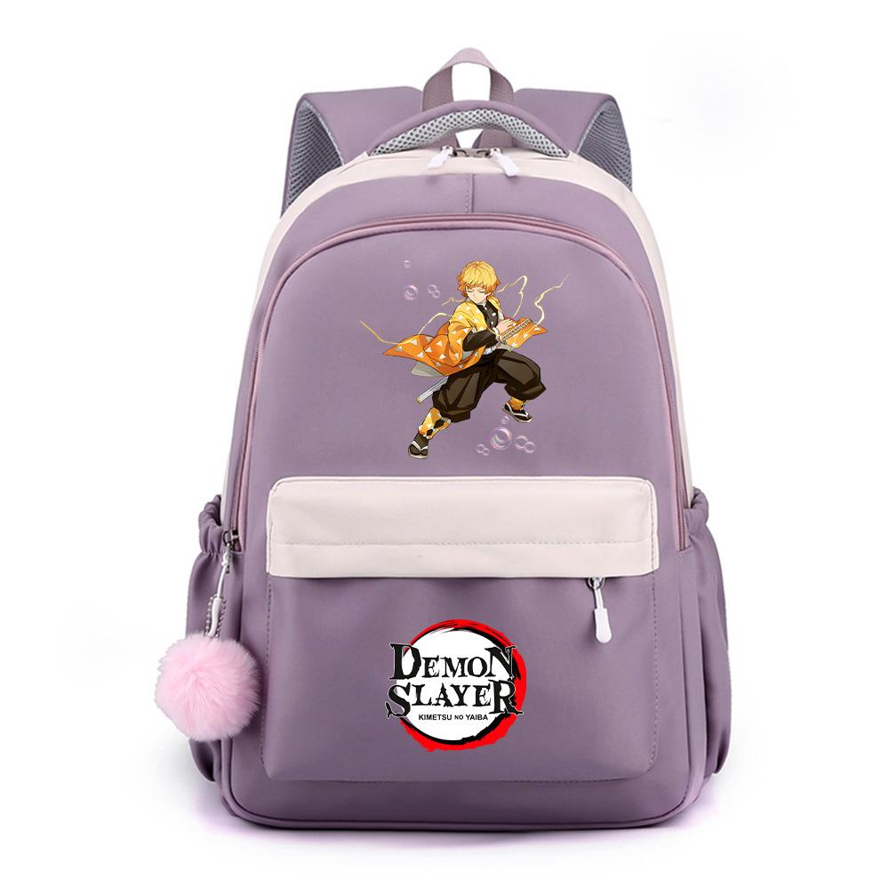 Anime Demon Slayer Printed Backpack for Teenger Student Large Capacity Waterproof Schoolbag Bookbag Women Travel Bag Gift