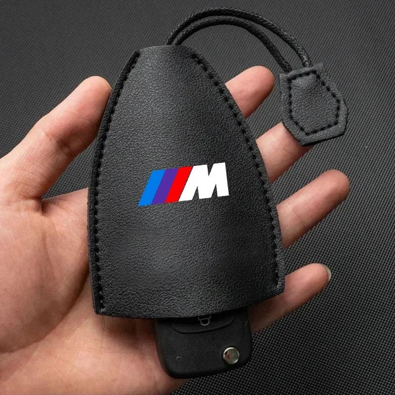 1Pcs Car Key Protection Shell Bag Car Key Case Cover Car Keychain For BMW M E34 E36 E60 E90 E46 E39 E70 F10 F20 F30 X5 X6 X1 M3