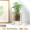 Nordic Light Luxury Gold Hollowed Flower Pot Fashion Creative Balcony Plant Stand Simple Atmosphere Indoor Decorative Shelf