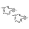 2Pcs H7 LED Headlight Bulb Base Holder Adapter Socket Retainer Clips Kit