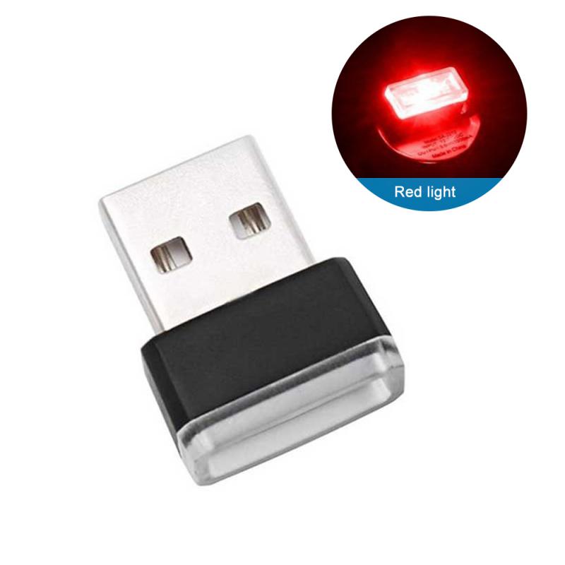 Auto Mini USB LED Umgebungs Licht Dekorative Atmosphäre Lampen Für Innen Umwelt Auto PC Computer Tragbare Licht Plug & Play