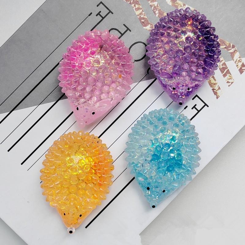 Anti-Stress Soft TPR Slow Rebound Sequins Pinch Toy Elastic Squeezing Colored Animal Stress Relief Maltose Decompression Kids