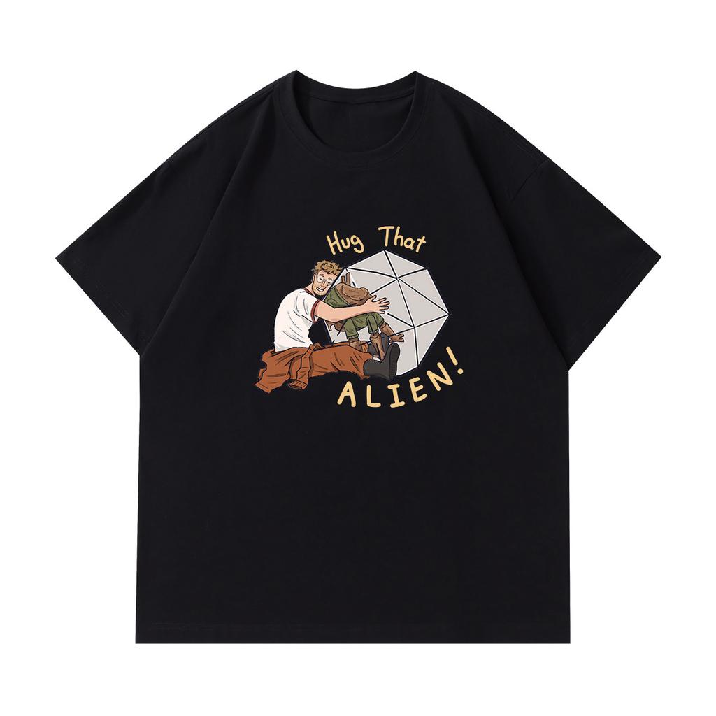 Movie Project Hail Mary Printed Shortsleeved Tshirt for Unisex and Women Made of Pure Cotton Shirt Material Summer T Shirt