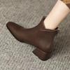 Women Ankle Boots Quality Casual Leather Boots Fashion Pointe Short Boots for Women Designer Fashion Boot Plush Warm Winter Boot