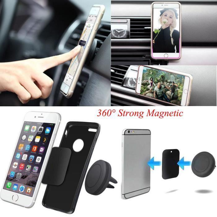 Support de téléphone pour voiture TD® Universel Support de prise d'air Rotation à 360 degrés