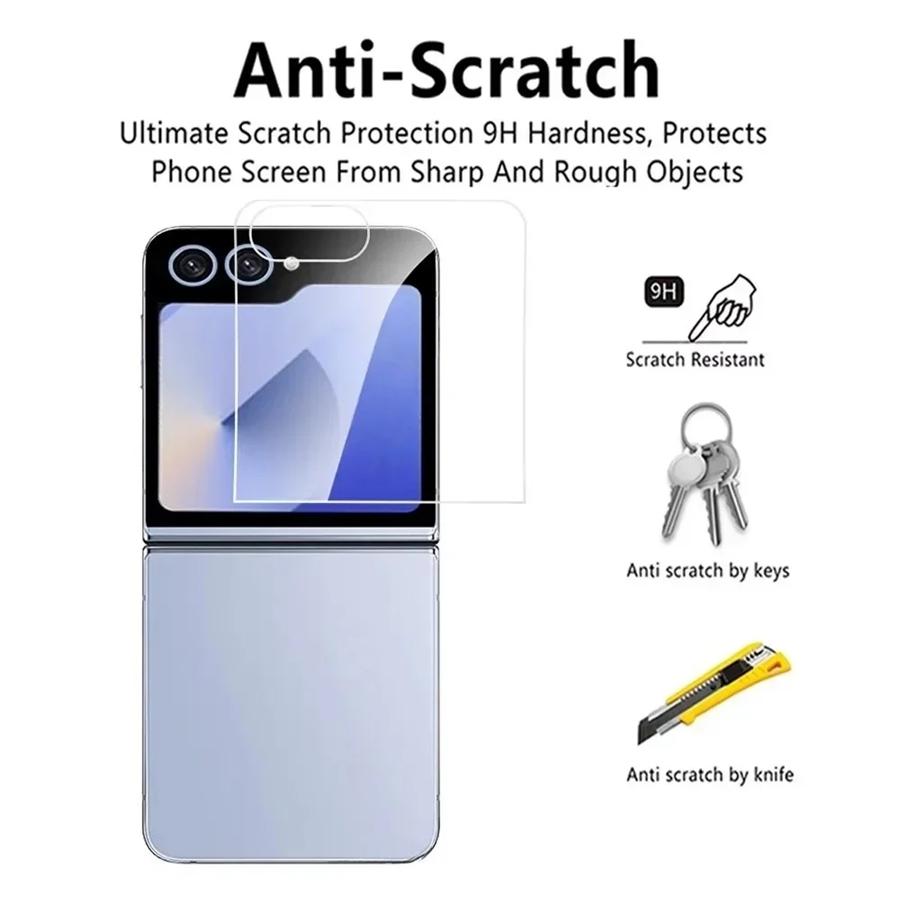 3PCS HD Tempered Glass Film Outer Small Screen Protector For Samsung Galaxy Z Flip 7 Flip 6 5G Flip7 FE