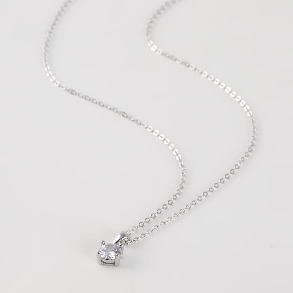 [MIONO] [Produced by Yumi Katsura] CZ Grade D Color Zirconia Necklace Pendant Yumi sienne Dangle Popular Large Luxurious (1 stone)