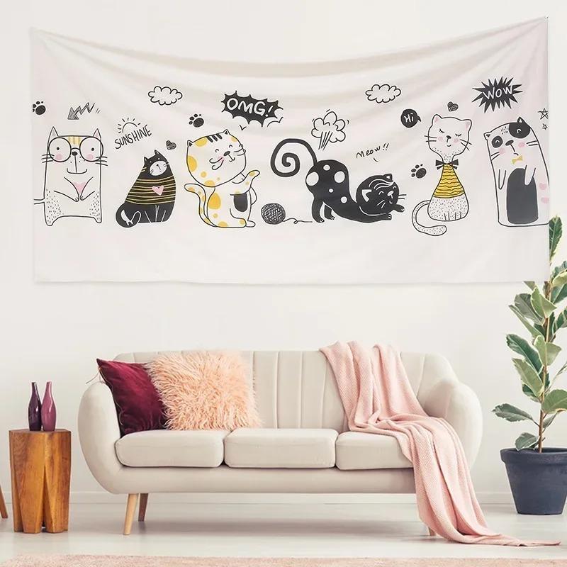 Simple Small Animal Decorative Tapestry Home Wall Living Room Office Decorative Tapestry