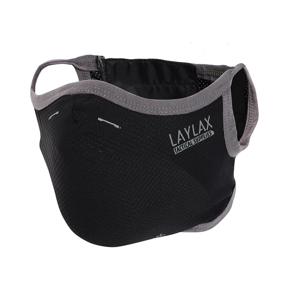 LayLax Cool Easy Breath Face Circumference 59cm and Black Guard, L-XL (Head Over),