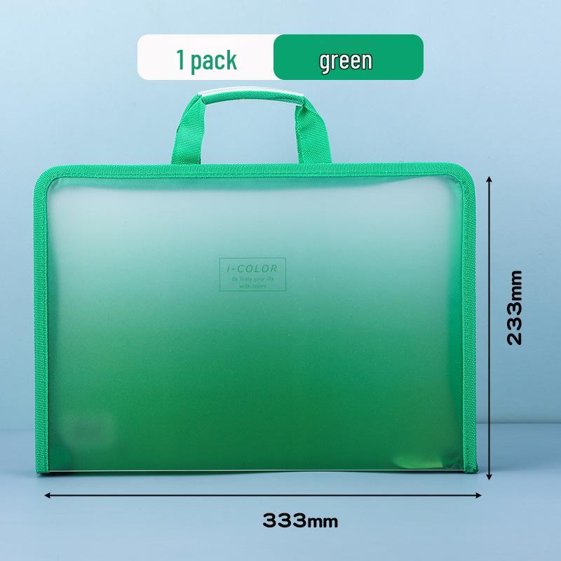 Gradient A4 Waterproof Transparent Tote for Document and Exam Paper Storage