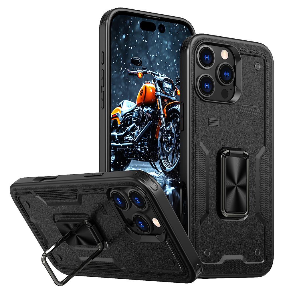 New for Apple 16Pro Ring Phone Case Car Magnetic Bracket Full Pack Set Beer Anti Drop S25 Protective Cover