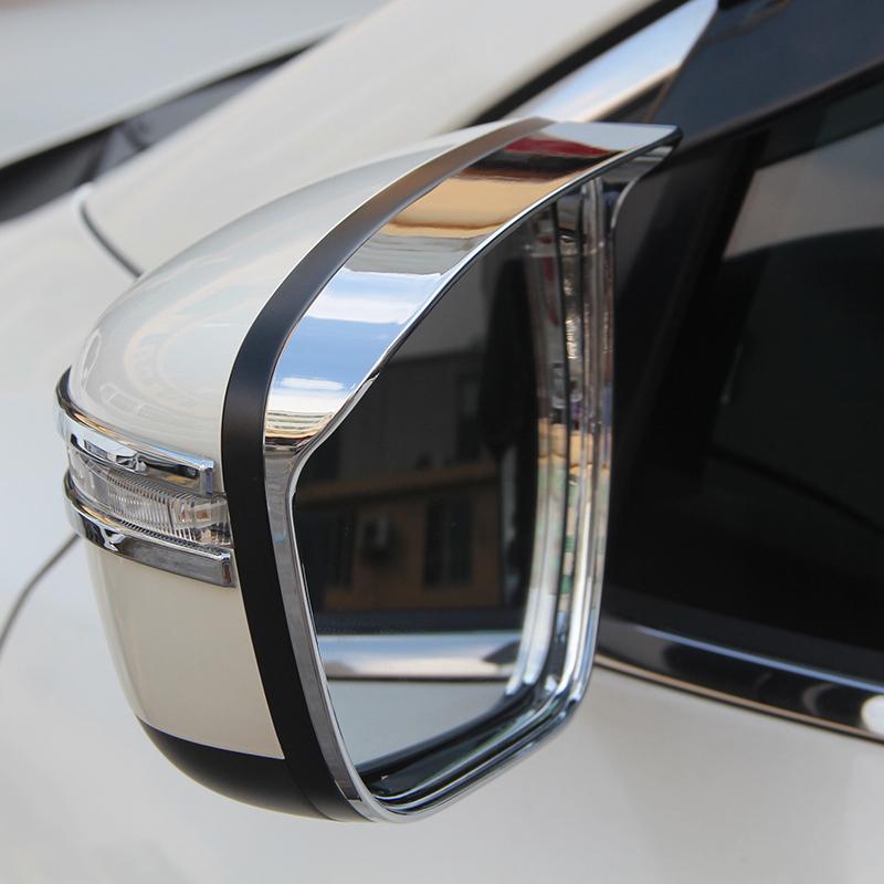 For Nissan Qashqai J11 2014 2015 2016 2017 2018   Car Rearview Mirror Rain Eyebrow Rainproof Cover Accessories