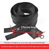 Black Double-Head Resin Zipper for Jackets – No. 5 Long Double-Opening