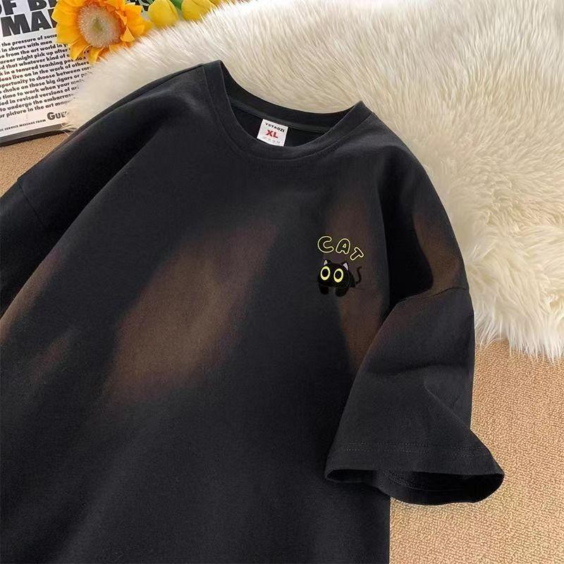2025 Women's Cotton Casual Breathable T-shirt Summer New Short-sleeved White Fashion Women Tops