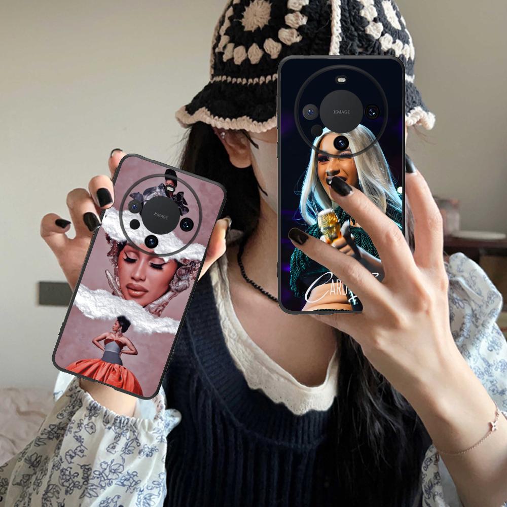 Cardi B Matte TPU Mobile Phone Case for Huawei Mate 60 50 40 30 20 10 Pro Plus Lite E 5G Colorful Printing Cover