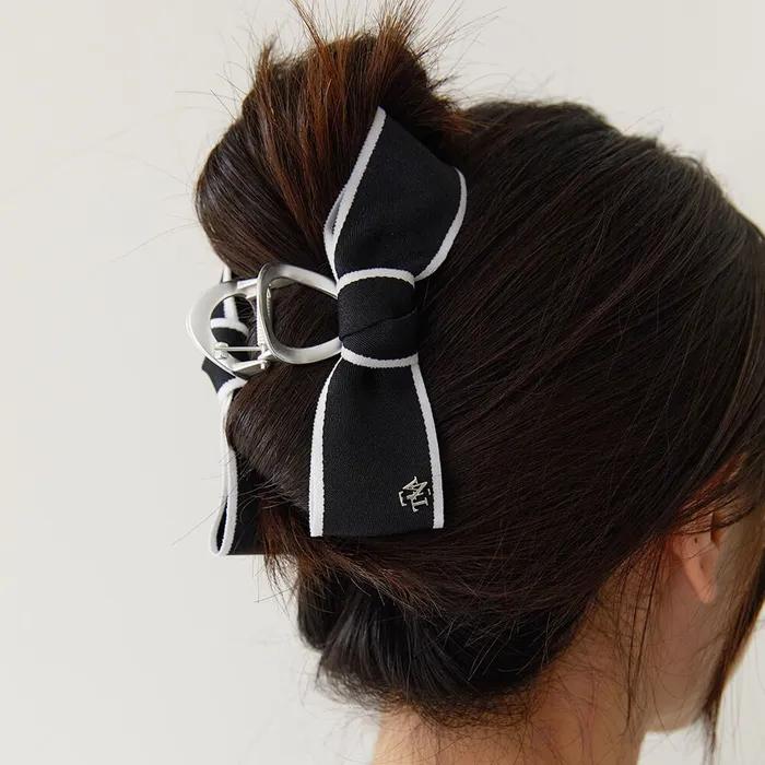 Border Ribbon Hair Crow Clip HB2232