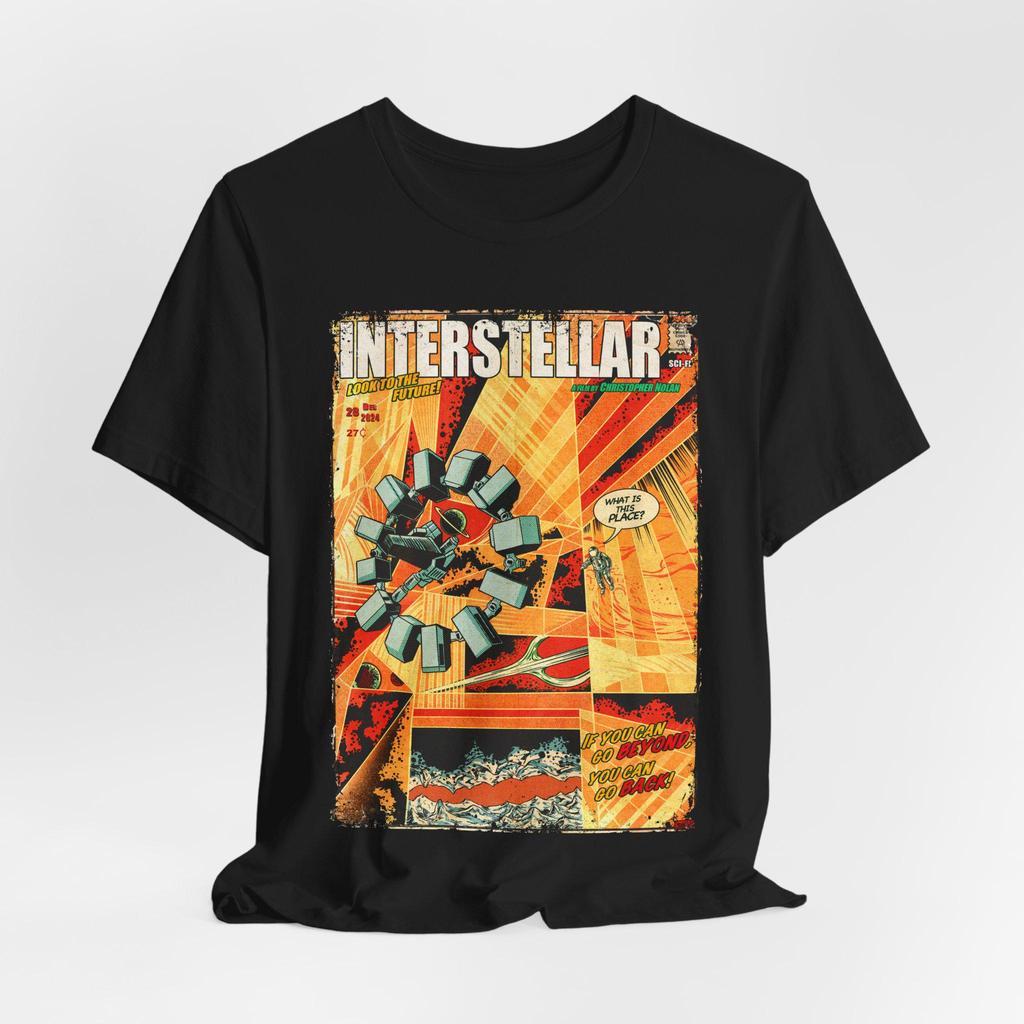T-shirt Grafica Estetica da Film Interstellare Vintage Scifi Unisex
