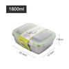 Stainless Steel Lunch Box Fruit Sealed Korean Leakproof Fresh-keeping Storage Refrigerator Freezer Food Box for Household Office