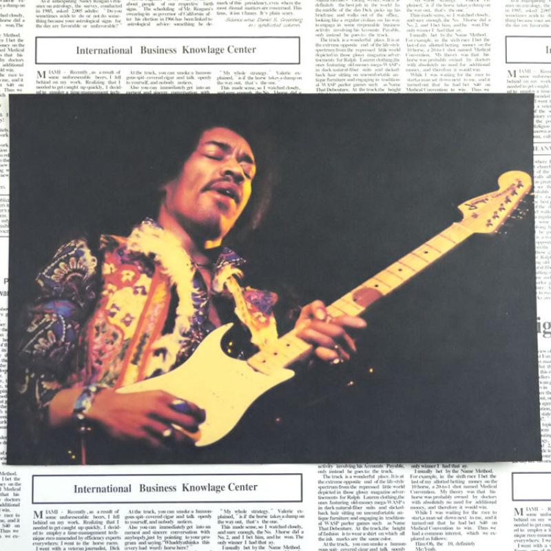 Jimi Hendrix Retro Rock Band Decorative Poster