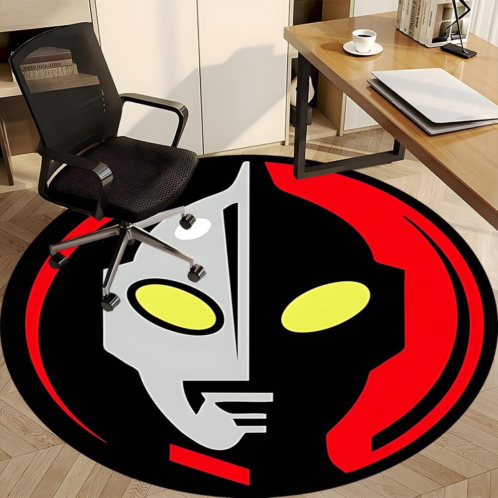 1pc Mask Hero Office Round Area Rug, Under Office Chairs Bedroom Living Room Home Decor, Available in Various Sizes1