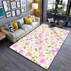 Colorful Floral Pattern Design Carpet Yoga Living Room Room Decor Children's Crawling Mat Doormat Area Rug Games Mat