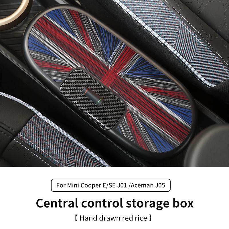 Centralny Schowek Sterujący Dla BMW Mini Cooper E/SE J01 J05 Aceman 2024 2025 Schowek w Centralnym Podłokietniku Akcesoria Samochodowe