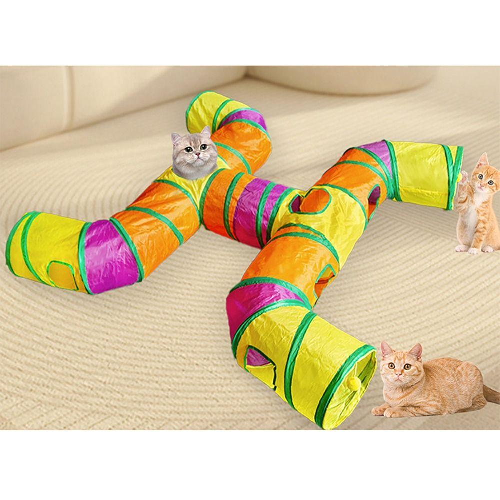 Breathable Cat Nest Foldable Pet Fun Play Toy Portable Cat Tunnel Tube  Puppy