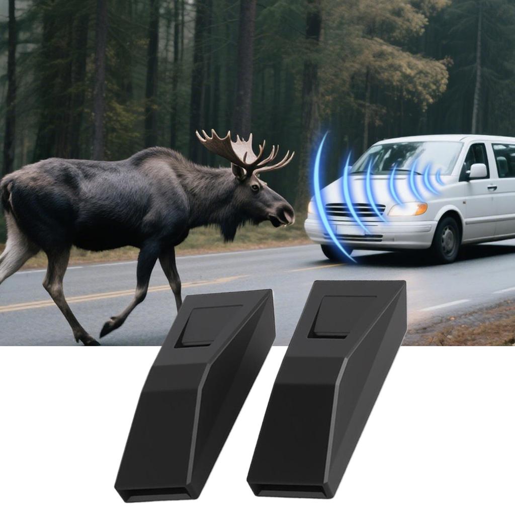 Deer Whistles For Cars 1 Pair Ultrasonic Wind Horn Deer Warning Whistles Device For Night Highway Camping Road Trip Driving